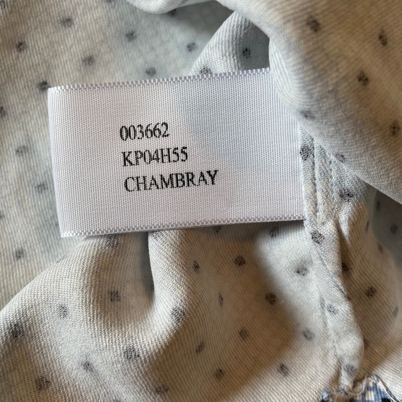 NAT NAST Size Large 100% Silk Camp Shirt MCM vibes  White / Blue Print SOPRANOS - Picture 13 of 15